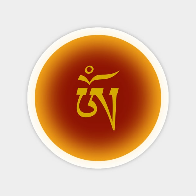 Tibetan Aum Sticker by Papio